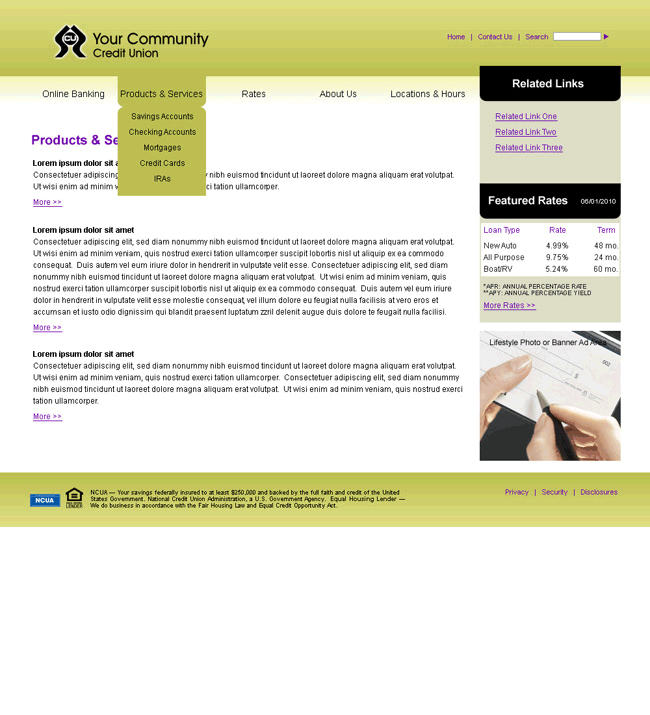 Create-a-Site Website Template Example 11