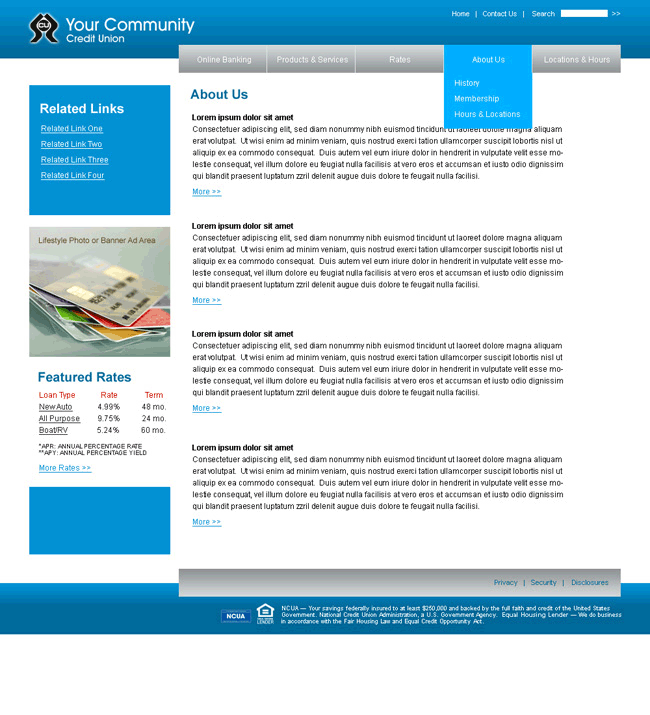 Create-a-Site Website Template Example 2