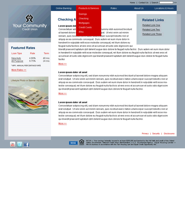 Create-a-Site Website Template Example 4