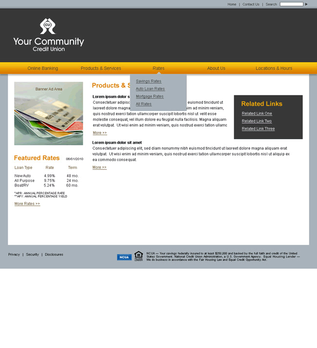 Create-a-Site Website Template Example 7