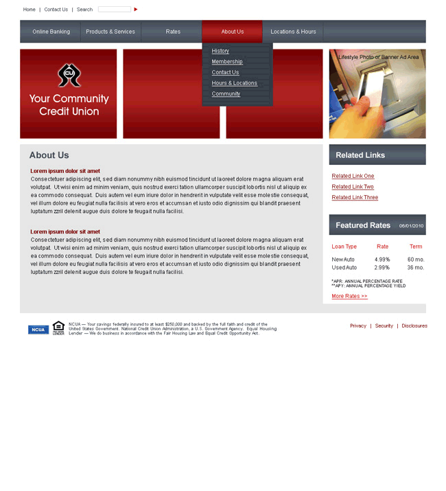 Create-a-Site Website Template Example 8