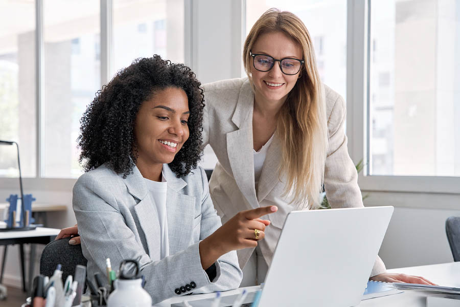 women using laptop computer