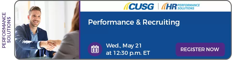 Wednesday, May 21, 2025: Performance and Recruiting Webinar. Register now.
