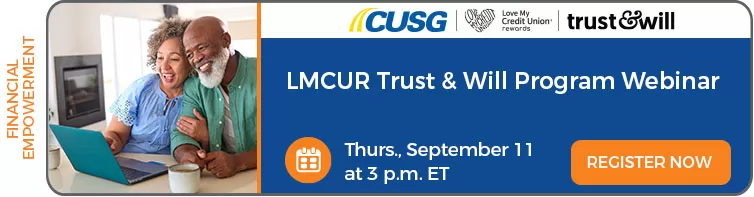 Thursday, September 11, 2025: Trust and Will Program Webinar. Register now.